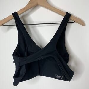 Bombshell Sportswear Crossback Sports Bra Ultimate Black Womens Small